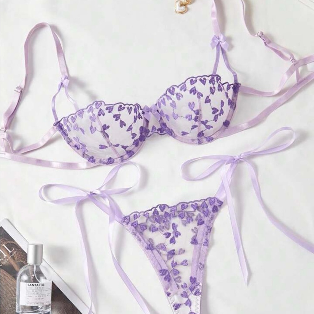 Purple lingerie